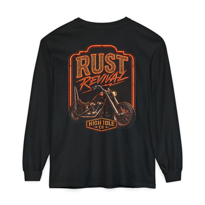 Rust Revival Motorcycle Long Sleeve Tee