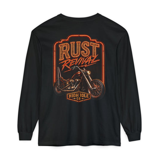 Rust Revival Motorcycle Long Sleeve Tee