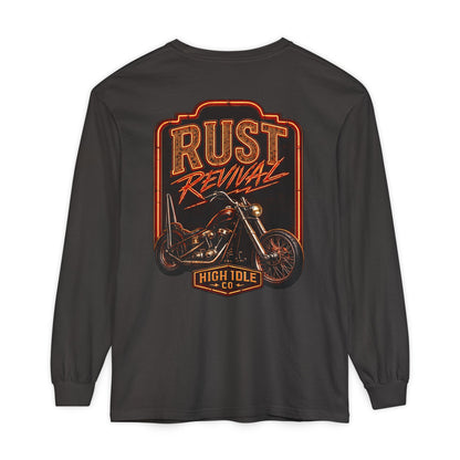 Rust Revival Motorcycle Long Sleeve Tee