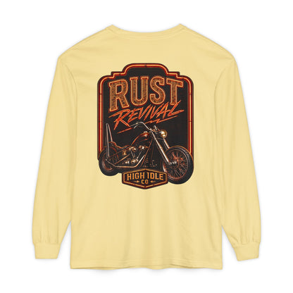 Rust Revival Motorcycle Long Sleeve Tee