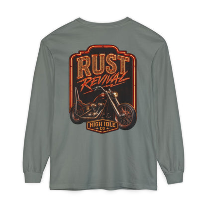 Rust Revival Motorcycle Long Sleeve Tee