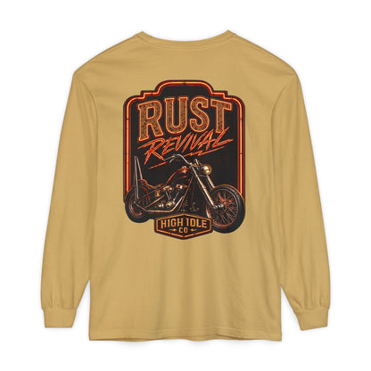 Rust Revival Motorcycle Long Sleeve Tee