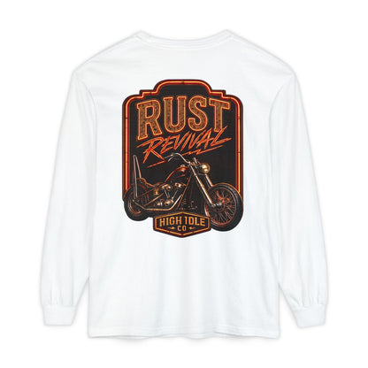 Rust Revival Motorcycle Long Sleeve Tee