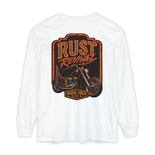Rust Revival Motorcycle Long Sleeve Tee
