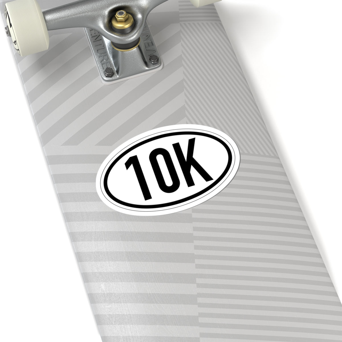 10K Vinyl Sticker, 4 Sizes, Oval Running Decal for Runners & Race Finishers