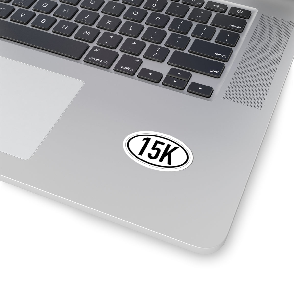 15K Vinyl Sticker, 4 Sizes, Oval Running Decal for Runners & Race Finishers