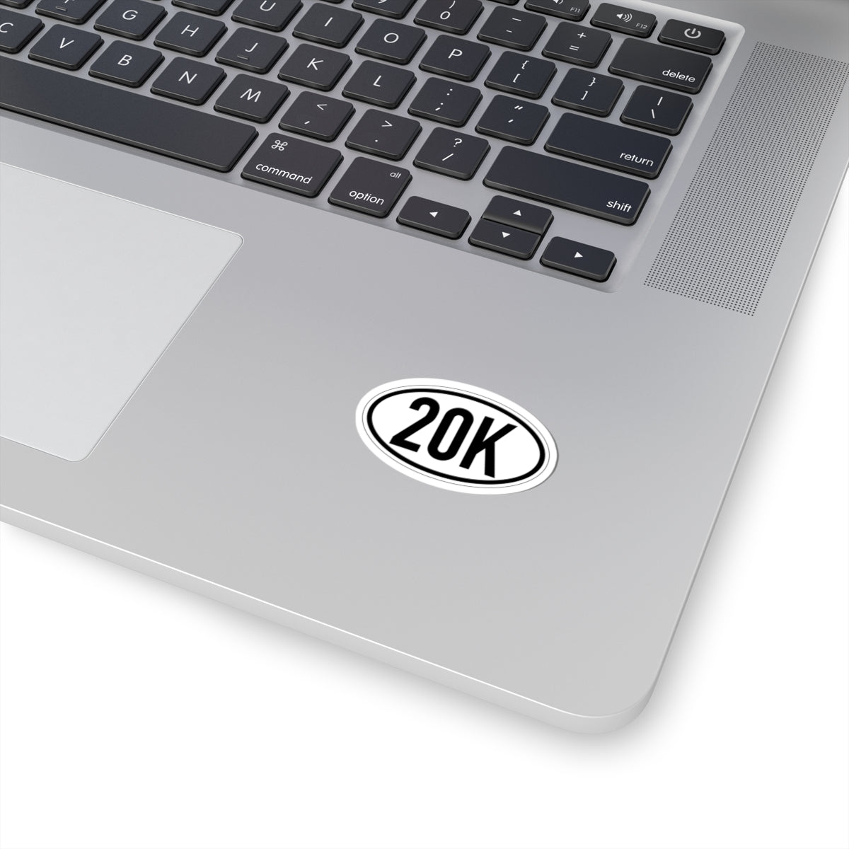 20K Vinyl Sticker, 4 Sizes, Oval Running Decal for Runners & Race Finishers