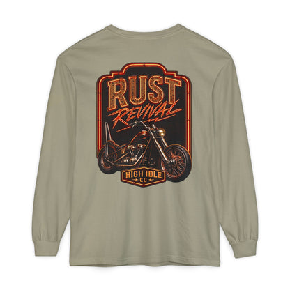 Rust Revival Motorcycle Long Sleeve Tee
