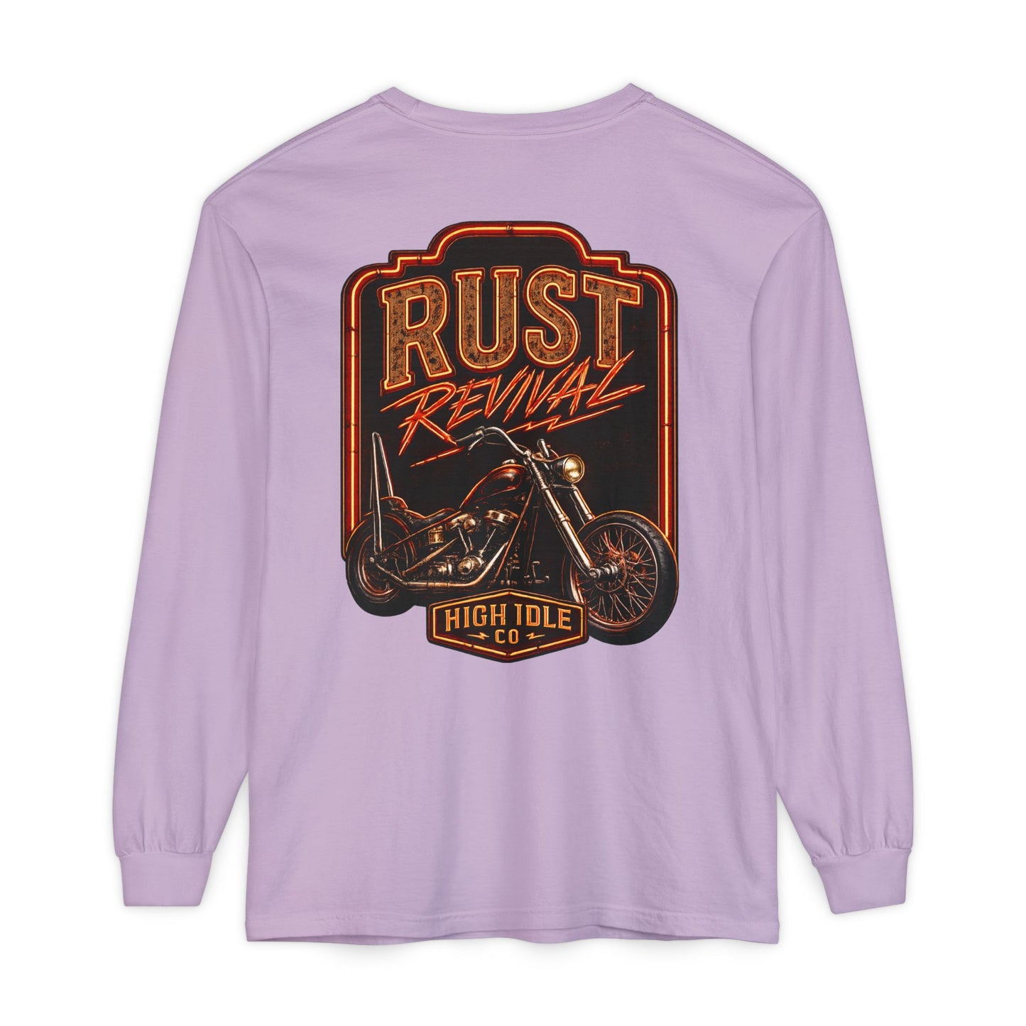 Rust Revival Motorcycle Long Sleeve Tee