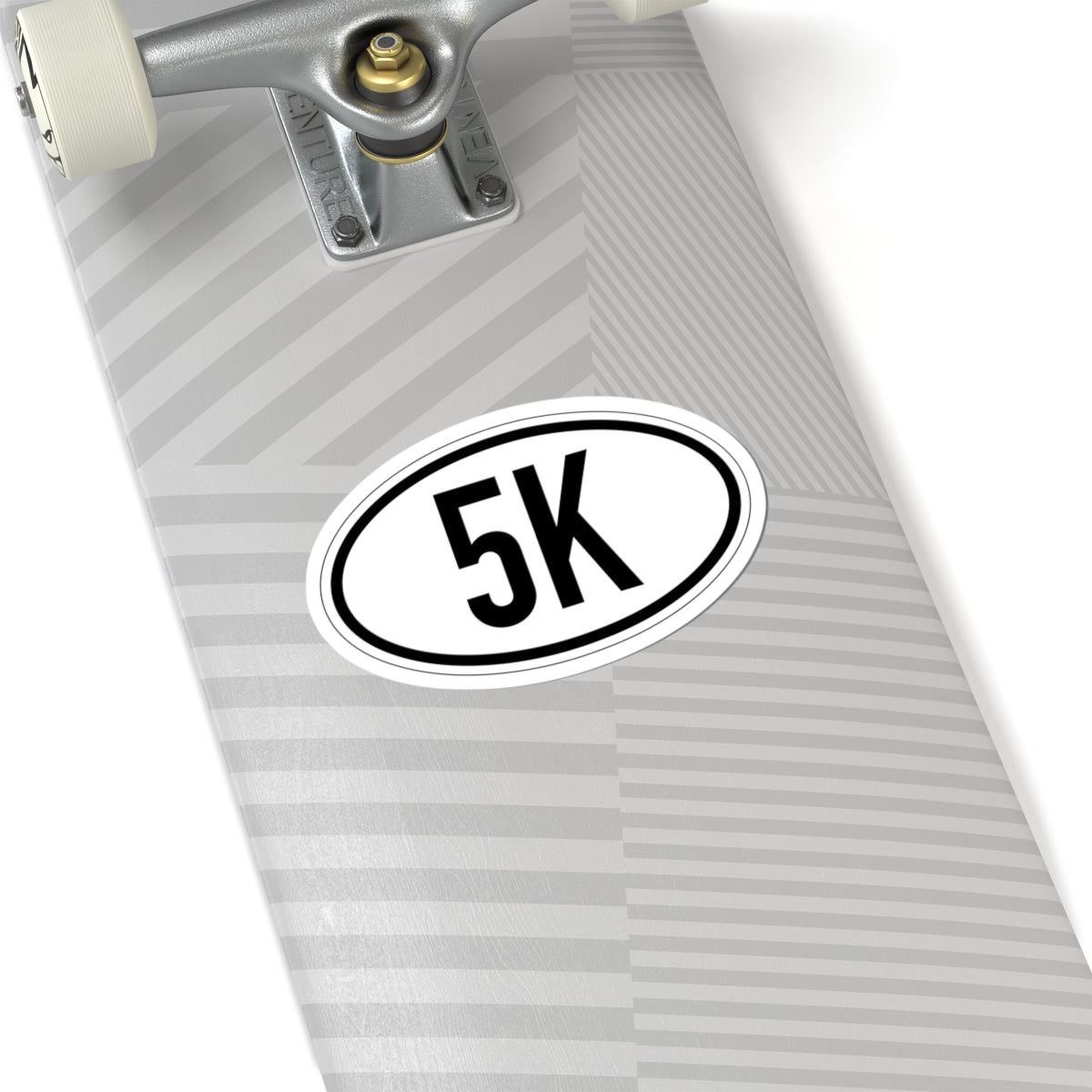 5K Vinyl Sticker, 4 Sizes, Oval Running Decal for Runners & Race Finishers
