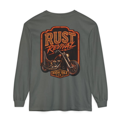 Rust Revival Motorcycle Long Sleeve Tee