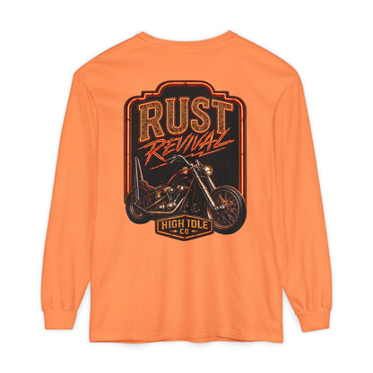 Rust Revival Motorcycle Long Sleeve Tee