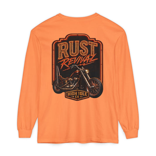 Rust Revival Motorcycle Long Sleeve Tee