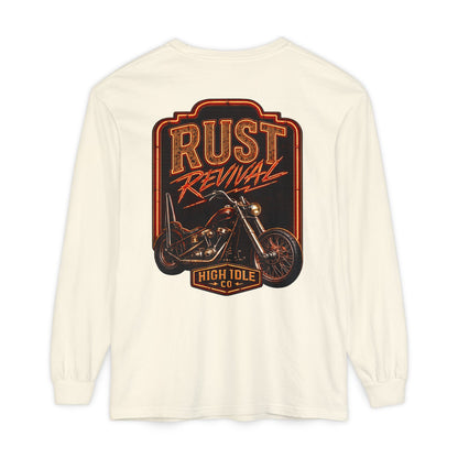Rust Revival Motorcycle Long Sleeve Tee