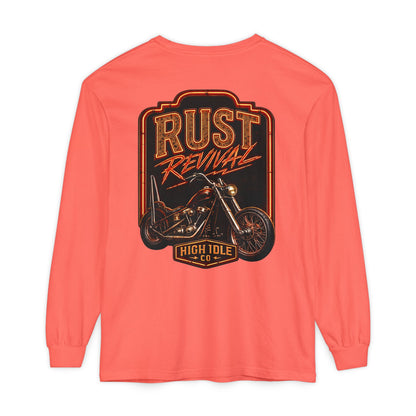 Rust Revival Motorcycle Long Sleeve Tee